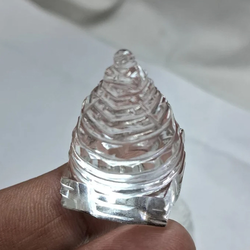 Crystal Sphatik Shree Yantra - Color: Transparent