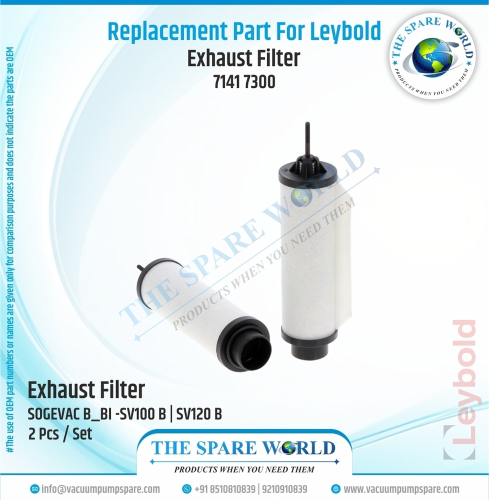 Exhaust Filter For Leybold - SOGEVAC B_BI -SV65 B - 71417300