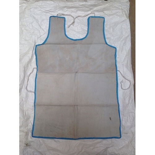Safety Apron - Polyester Material White Color Male Fit | Fade Resistant Easy To Wash Durable With Fine Finish