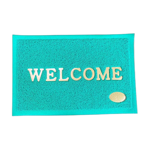 Welcome Rubber Mat - Color: Green