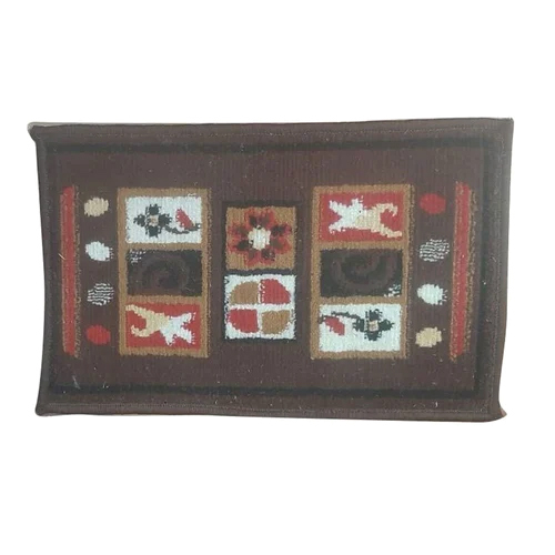 Brown Tufted Bath Floor Mat