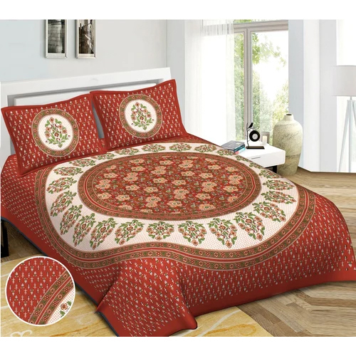 Cotton Jaipur Fablous Bedsheet - Color: Multicolor