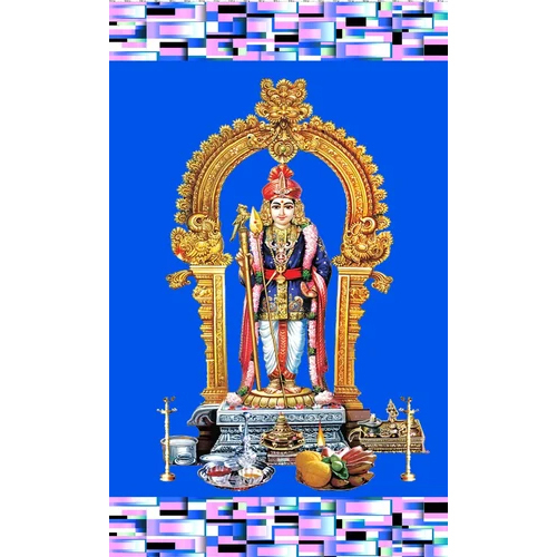 God Picture Printed Curtain