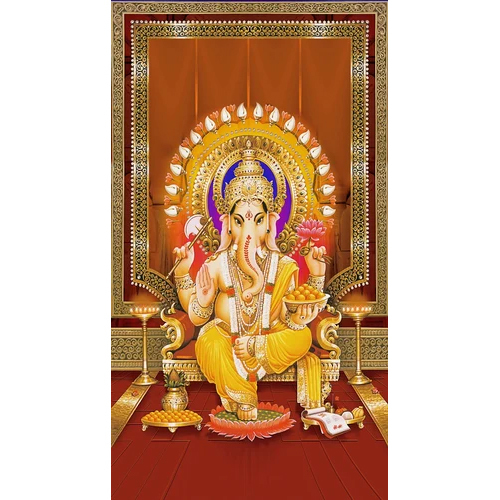 Cotton God Picture Curtain