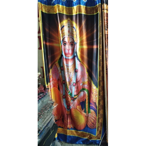 God Images Printed Curtain - Color: Multicolor