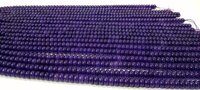 Natural Amethyst Quartz Rondelle Plain Smooth beads