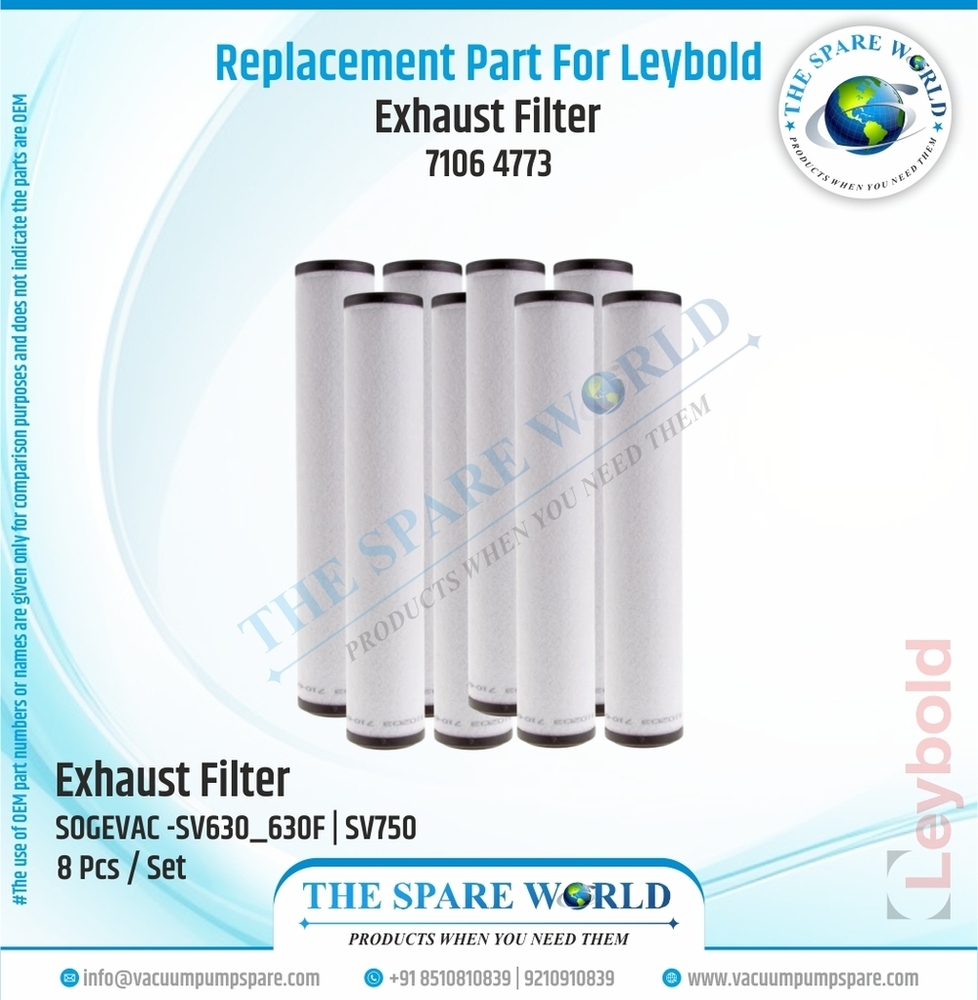 Exhaust Filter For Leybold - SOGEVAC -SV630_630F - 71064773
