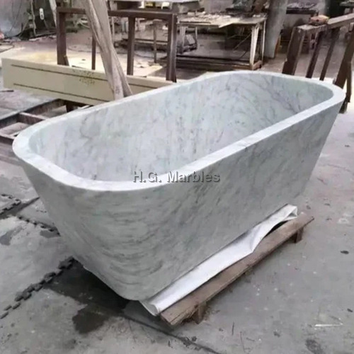 Marble Bathtub - Color: White