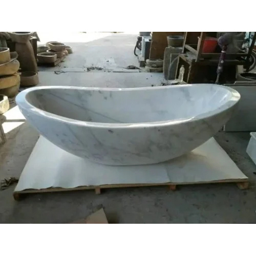 Marble Bathtub - Color: White