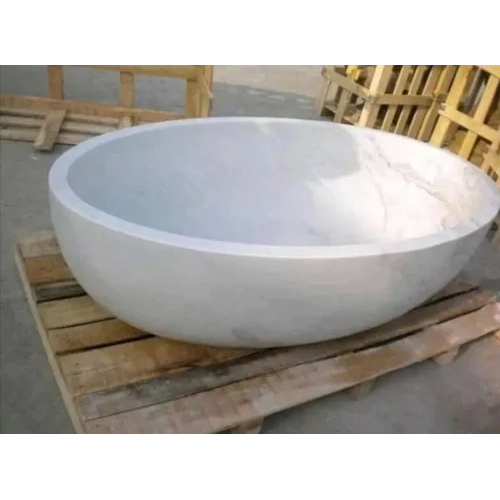 Marble Bathtub - Color: White