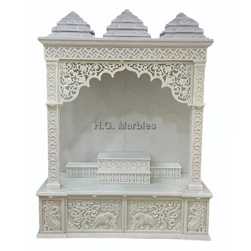 White Marble Pooja Home Temple