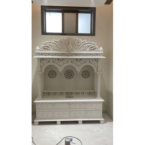 White Marble Pooja Home Temple