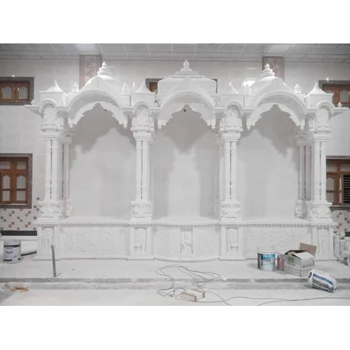 White Marble Big Tempel For Home - Regional Style: Indian