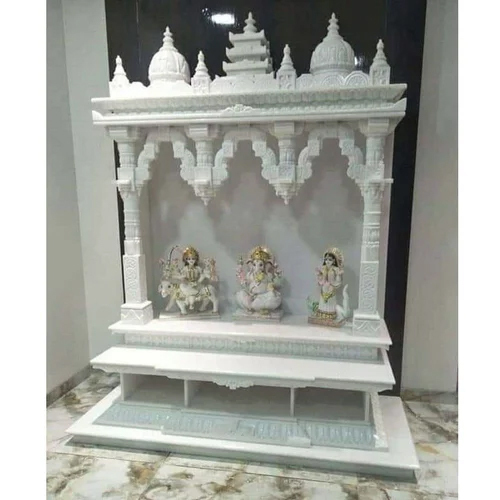 5.5 Feet Workship Marble Temple - Color: White