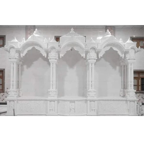 Antique White Marble Home Temple - Regional Style: Indian