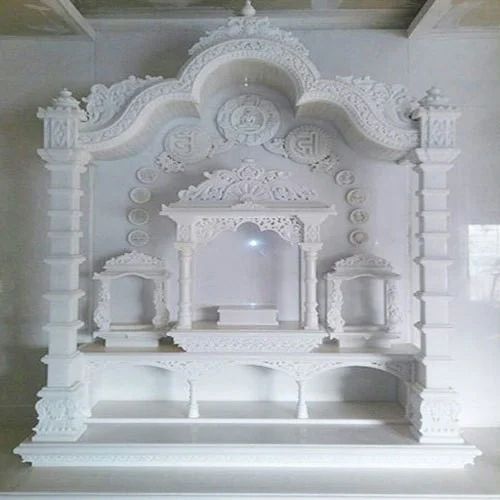 Designer White Marble Temple - Regional Style: Indian