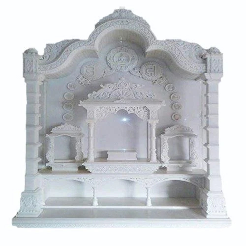 Designer White Marble Temple - Regional Style: Indian