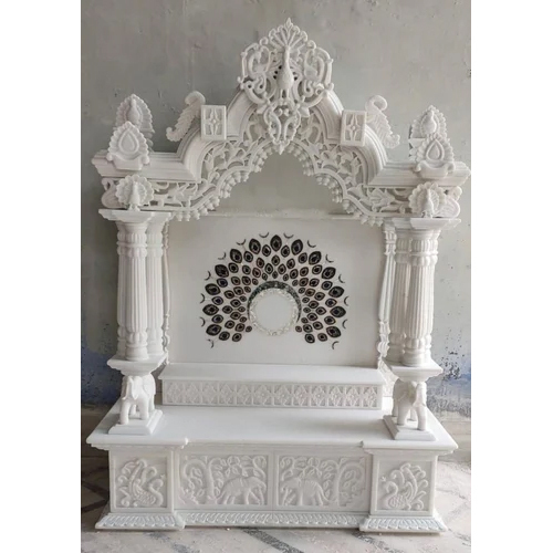 Designer White Marble Temple - Regional Style: Indian