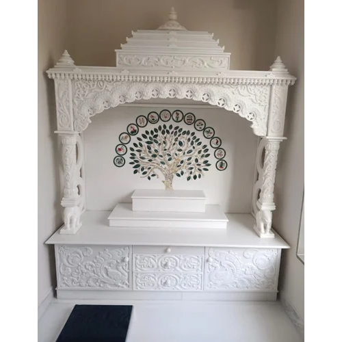 Designer White Marble Temple - Regional Style: Indian