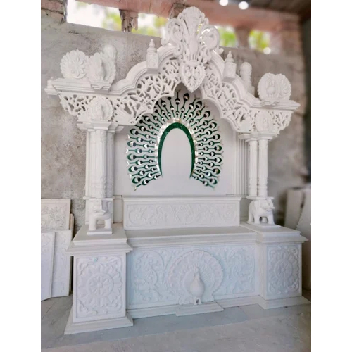 Designer White Marble Temple - Regional Style: Indian