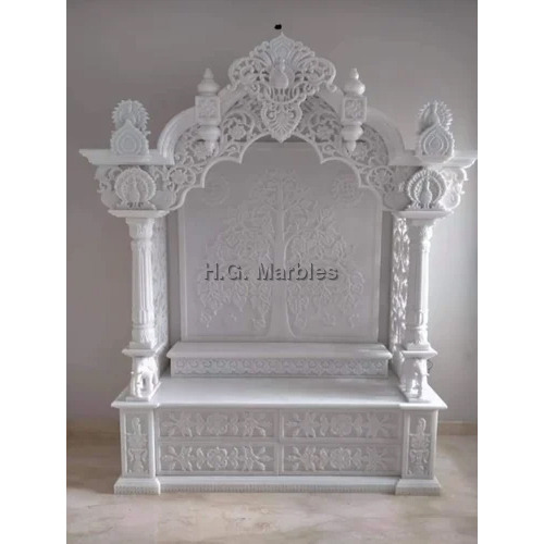 White Marble Home Temple