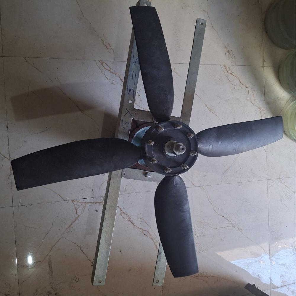 Cooling Tower Industrial Fan - Color: Black