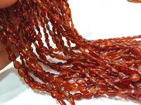 Natural Hessonite Garnet Free Shape Tumbled Beads