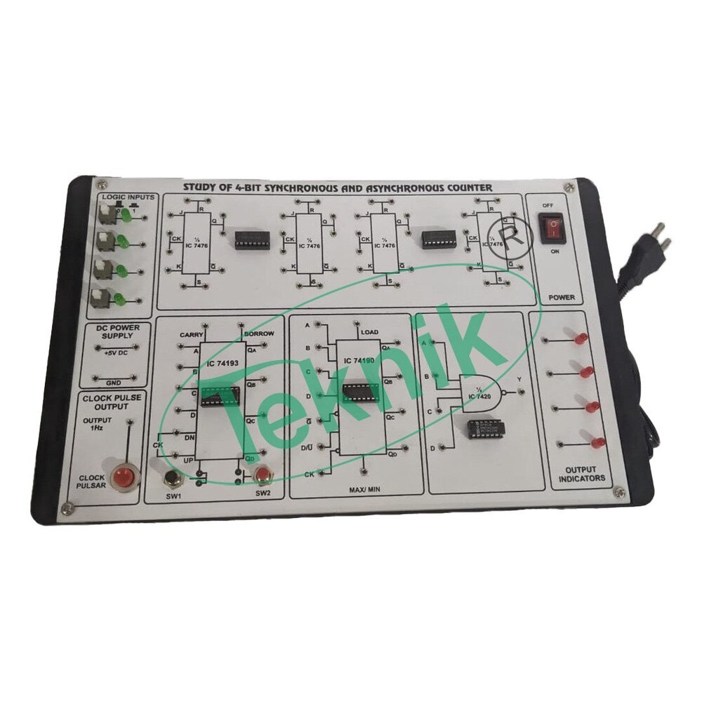 4 Bit Counters (Synchronous & Asynchronous) By Micro Teknik