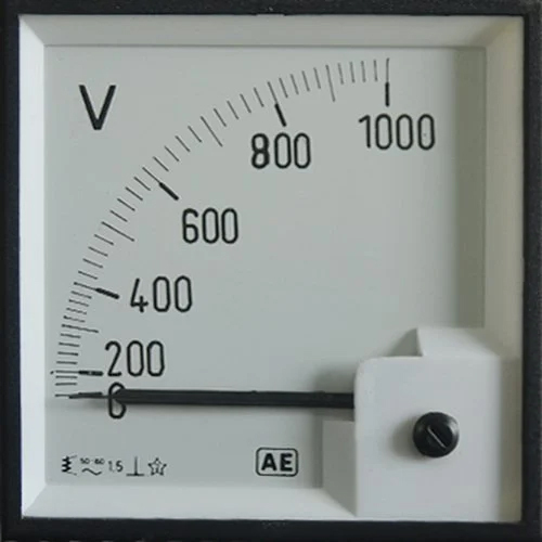 240 Deg Taut Band Voltmeter Moving Coil - Accuracy: High  %