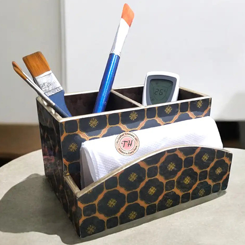 Cutlery And Tissue Holder - Color: Multi Colour