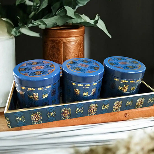 3 Jar With Tray