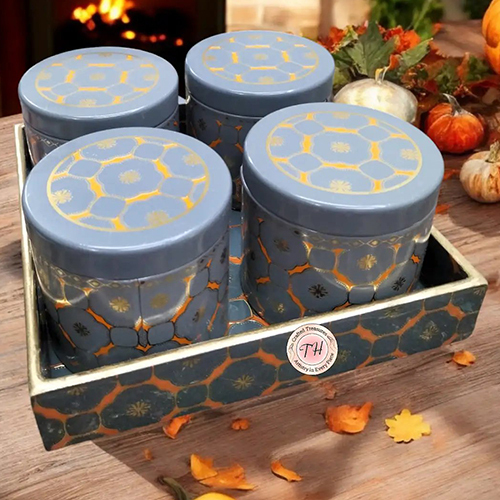 4 Jar With Tray