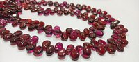 Natural Rhodonite Garnet Beads - Color: Red