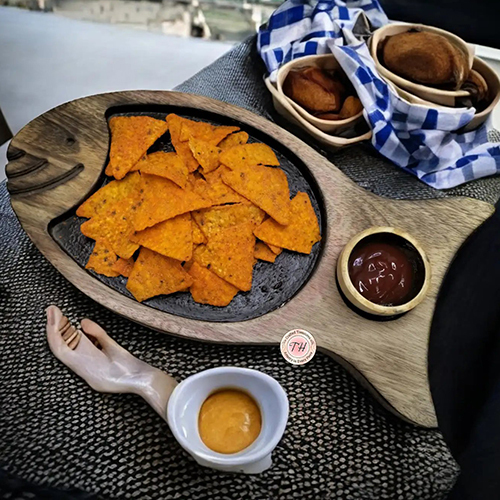 Mango Wood Fish Platter - Color: Brown