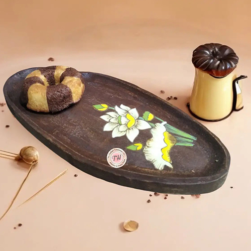 Mango Wood Hand Painted Platter