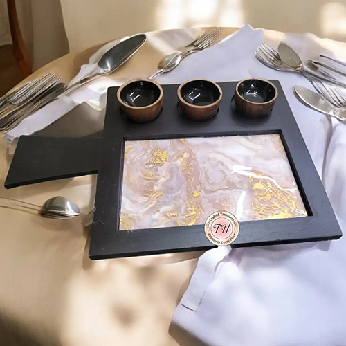Platter With 3 Bowl