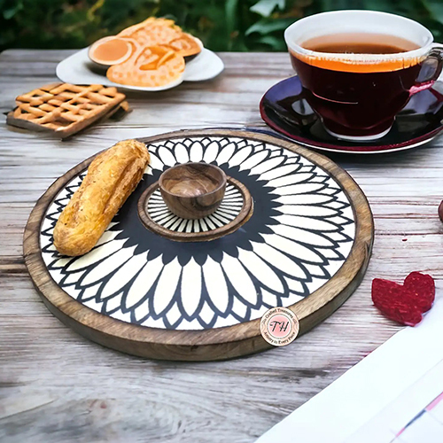 Wooden Round Platter