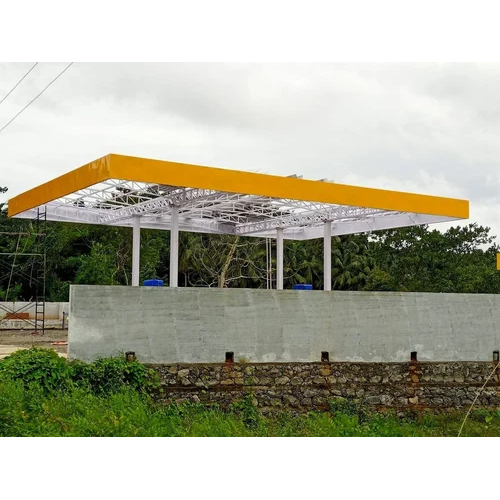 Mild Steel Petrol Pump Canopy - Material: Aluminum Alloy