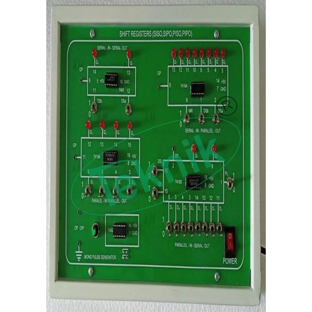 SHIFT REGISTER USING IC 7494 (PISO & SISO MODE)