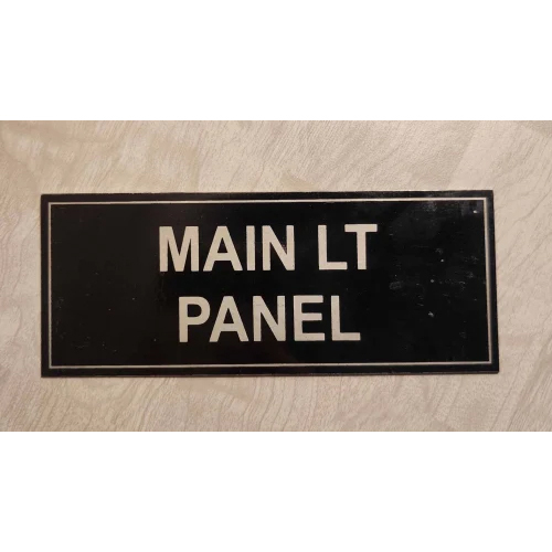 Customized Aluminum Nameplates - Color: Black