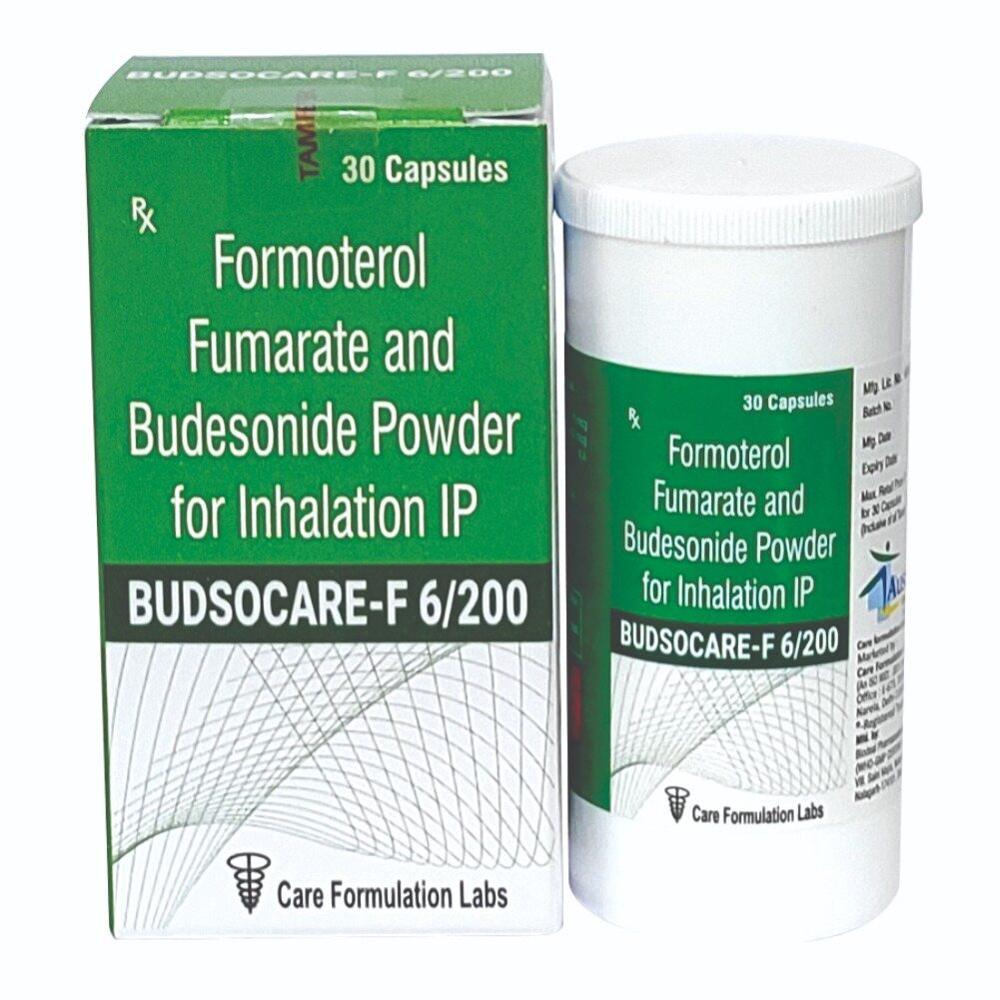 Rotacapsule and gelatin capsule contains Formoterol Fumarate Dihydrate IP Eq. to Formoterol Fumarate 6 mcg Budesonide IP 200 mcg,