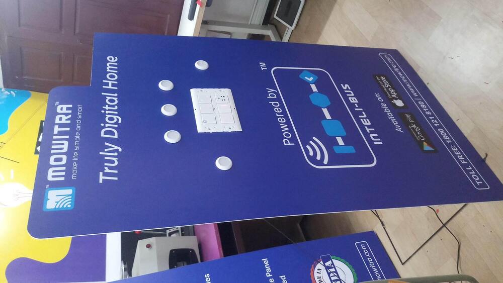 Mild Steel Black Cut Out Display Stand - Application: Outdoor