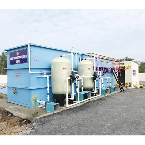 500 Kld Sewage Treatment Plant - Color: Blue