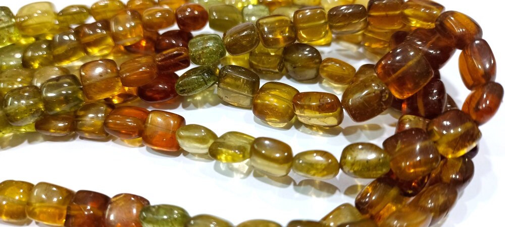 Natural Green Apatite Chiclets Cushion Square  beads
