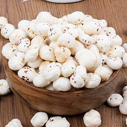 White Makhana - Organic Dried Snack, Natural Size, Original Flavor, Moisture-Free, Food-Grade Quality