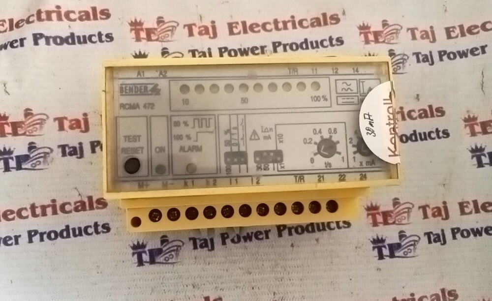 BENDER RCMA-472LY-21 RESIDUAL CURRENT MONITOR