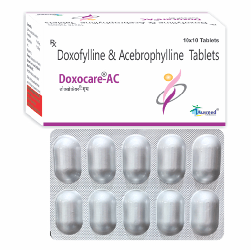 Doxofylline IP 400 mg Acebrophylline 100 mg TAB