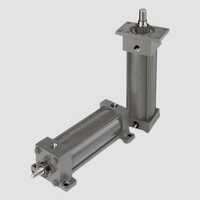 Single Acting Hydraulic Cylinder - Stainless Steel, Various Sizes | Power Unit Operated, 1-year Warranty, Industrial Durability