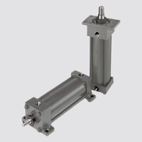 Single Acting Hydraulic Cylinder - Stainless Steel, Various Sizes | Power Unit Operated, 1-year Warranty, Industrial Durability