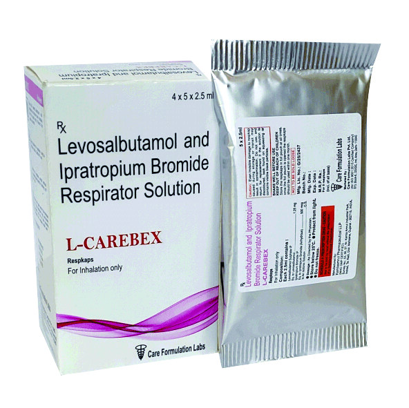 Levosalbutamol Sulphate , Levosalbutamol 1.25 mg Ipratropium Bromide , Ipratropium Bromide (Anhydrous) 500 mcg In An Isotonic Solution . 2.5ml Respules